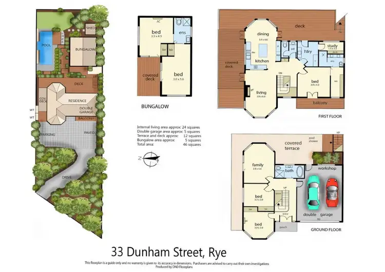 Floorplan of Homely house listing, 33 Dunham Street, Rye VIC 3941