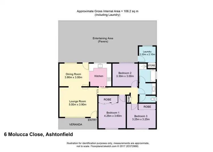 Floorplan of Homely house listing, 6 Molucca Close, Ashtonfield NSW 2323