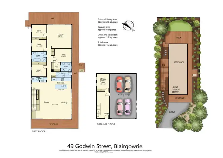 Floorplan of Homely house listing, 49 Godwin Street, Blairgowrie VIC 3942