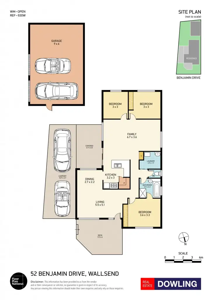 Floorplan of Homely house listing, 52 Benjamin Drive, Wallsend NSW 2287
