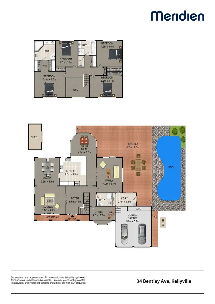 Floorplan of Homely house listing, 34 Bentley Ave, Kellyville NSW 2155