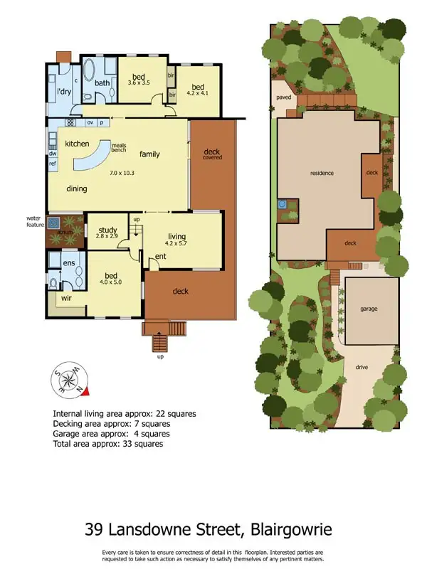 Floorplan of Homely house listing, 39 Lansdowne Street, Blairgowrie VIC 3942