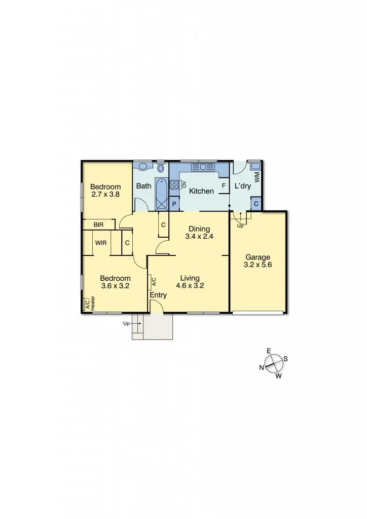 Floorplan of Homely unit listing, 1/4 Government Road, Frankston VIC 3199