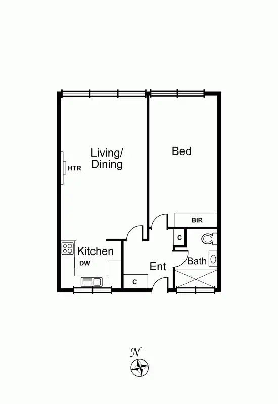 Floorplan of Homely apartment listing, 9/87 Caroline Street, South Yarra VIC 3141