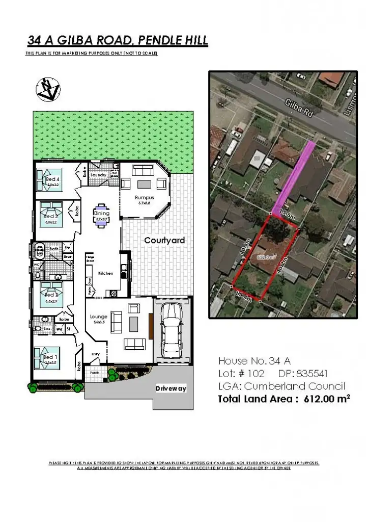 Floorplan of Homely house listing, 34A Gilba Road, Pendle Hill NSW 2145