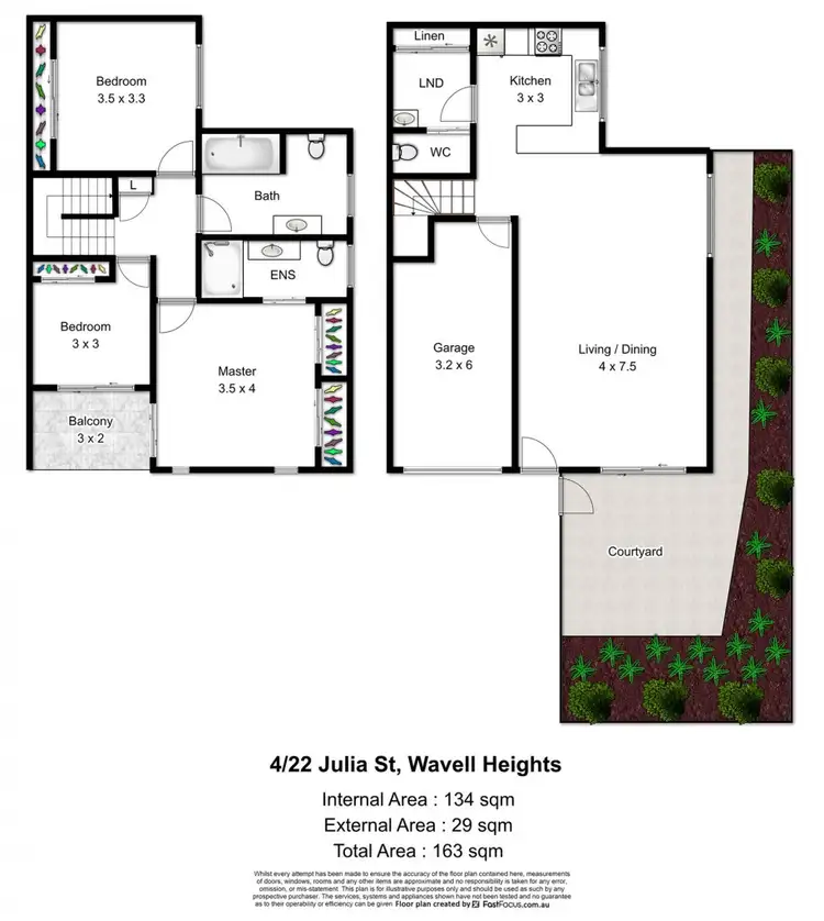 Floorplan of Homely townhouse listing, 4/22 Julia Street, Wavell Heights QLD 4012