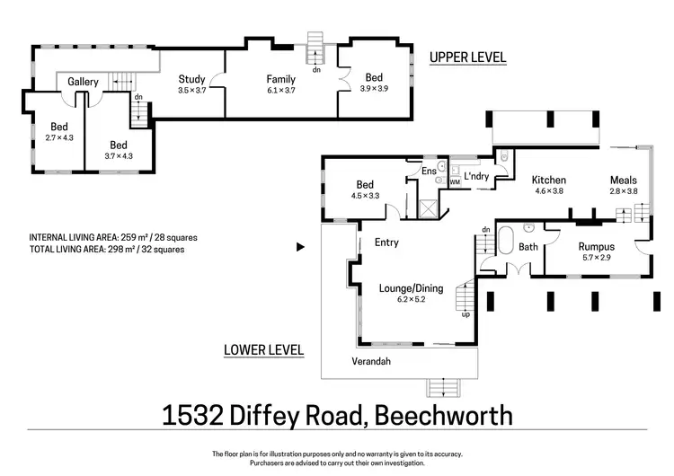 Floorplan of Homely house listing, 1532 Diffey Road, Beechworth VIC 3747