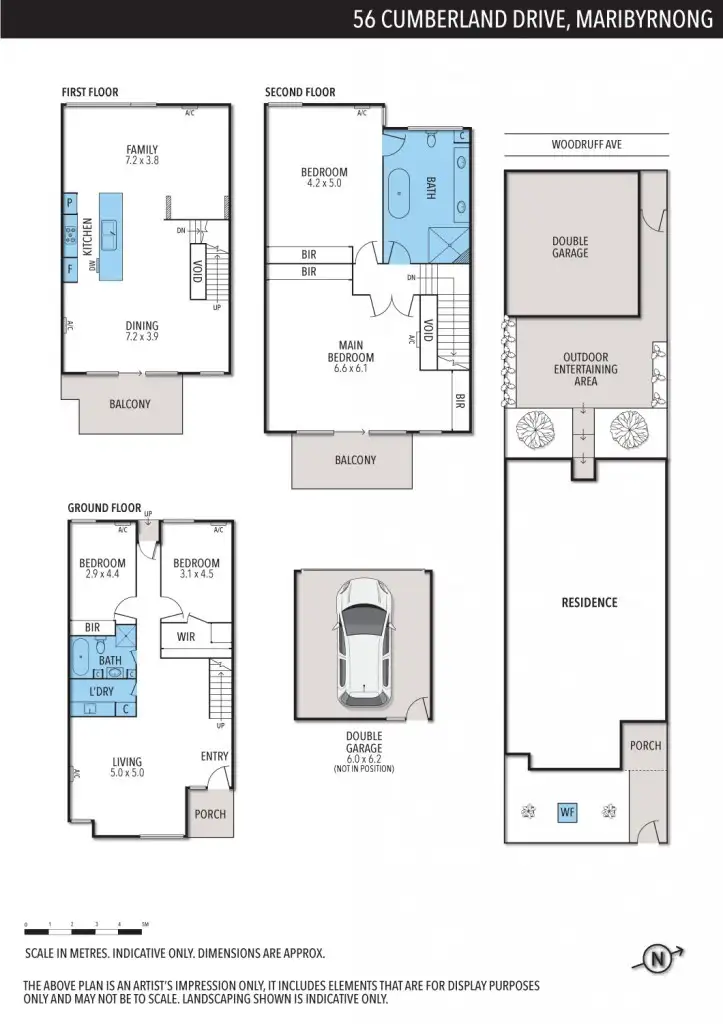 Floorplan of Homely house listing, 56 Cumberland Drive, Maribyrnong VIC 3032