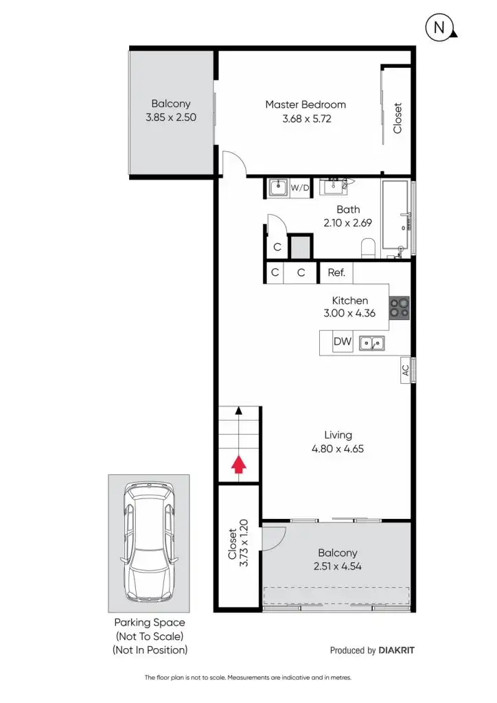 Floorplan of Homely apartment listing, 1/183 Ferguson Street, Williamstown VIC 3016