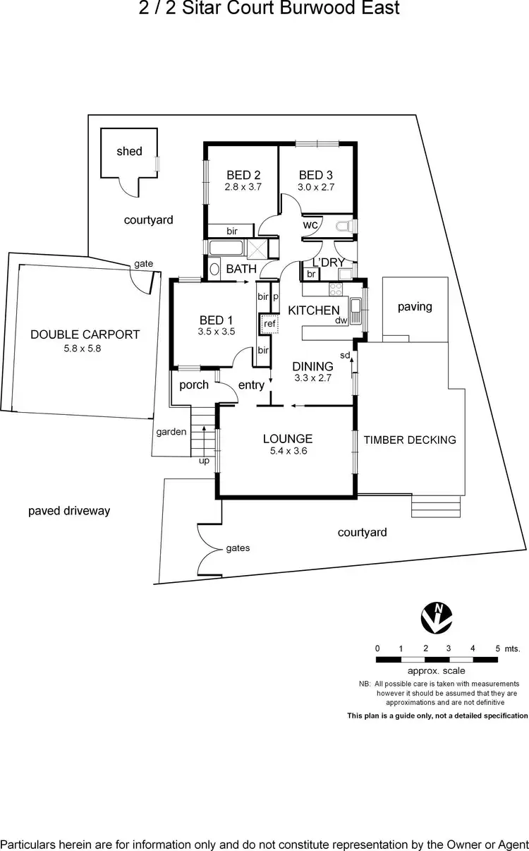 Floorplan of Homely unit listing, 2/2 Sitar Court, Burwood East VIC 3151
