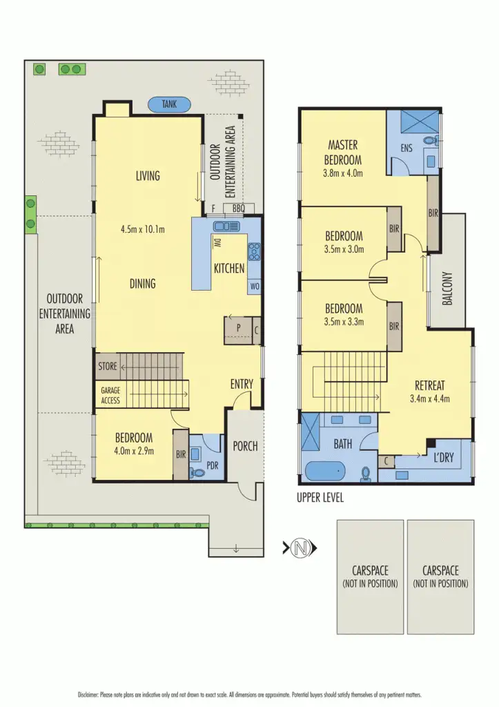Floorplan of Homely townhouse listing, 1/307 Nepean Highway, Edithvale VIC 3196