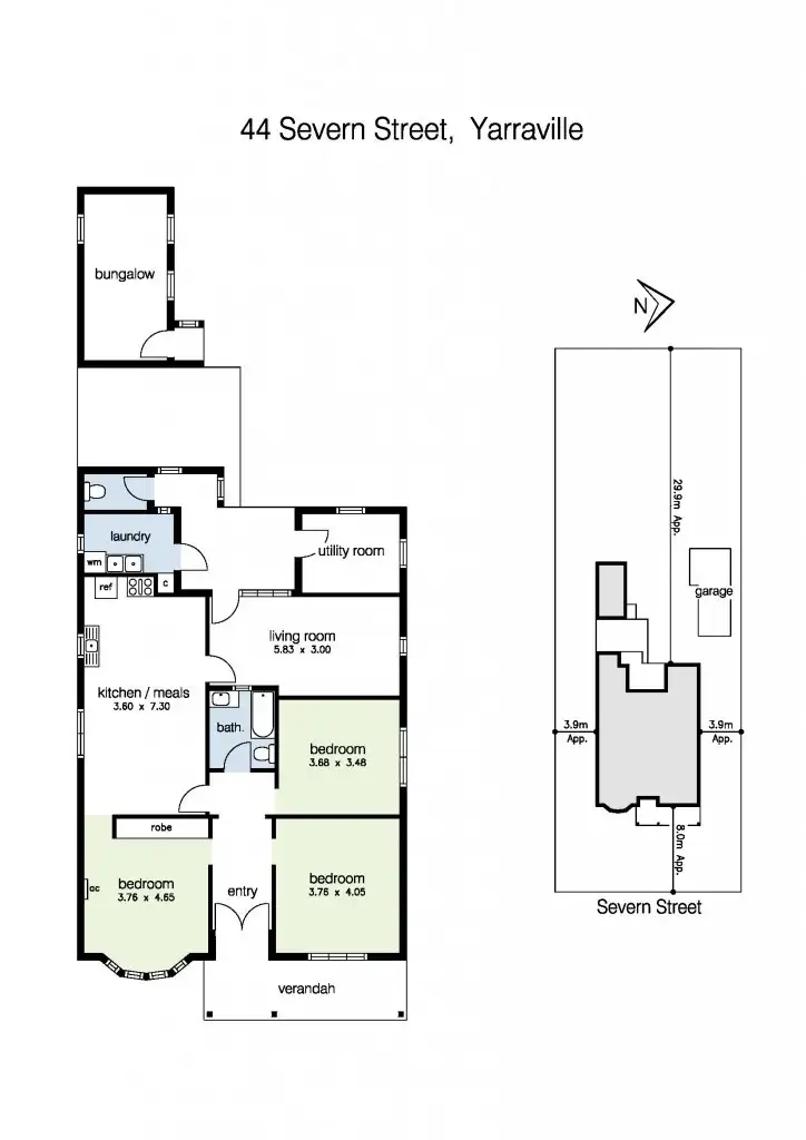 Floorplan of Homely house listing, 44 Severn Street, Yarraville VIC 3013