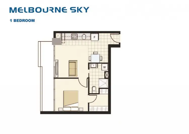 Floorplan of Homely apartment listing, 601/5 Sutherland Street, Melbourne VIC 3000