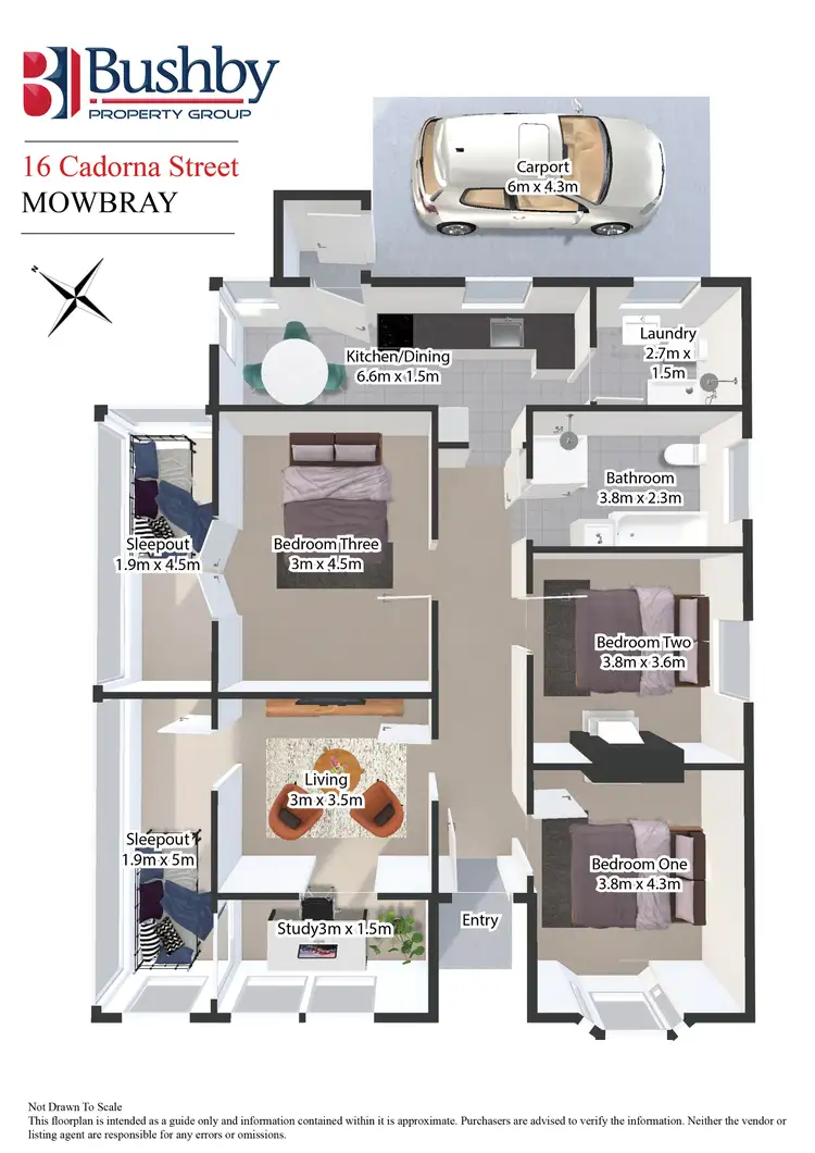 Floorplan of Homely house listing, 16 Cadorna Street, Mowbray TAS 7248