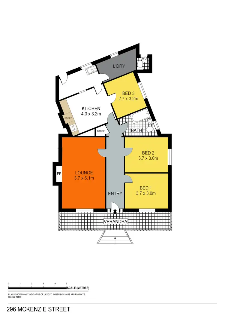 Floorplan of Homely house listing, 296 Mackenzie Street, Golden Square VIC 3555