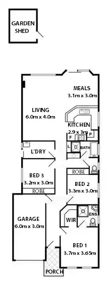 Floorplan of Homely house listing, 3 Birch Street, Felixstow SA 5070
