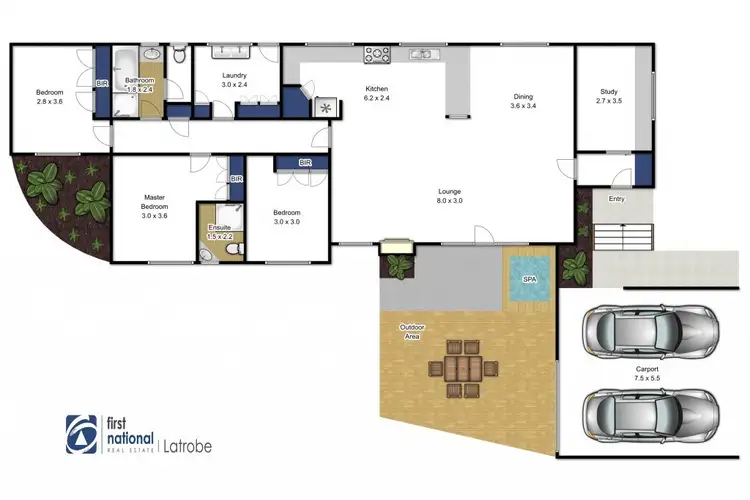 Floorplan of Homely house listing, 31 Marie Street, Traralgon VIC 3844