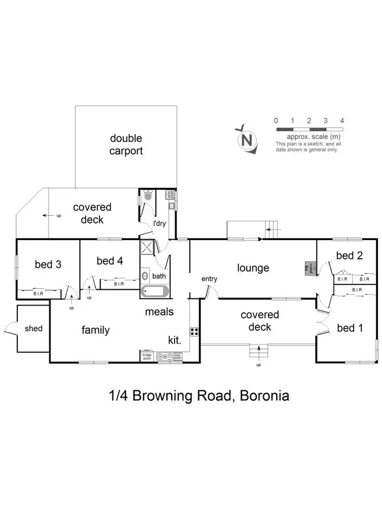 Floorplan of Homely house listing, 1/4 Browning Road, Boronia VIC 3155