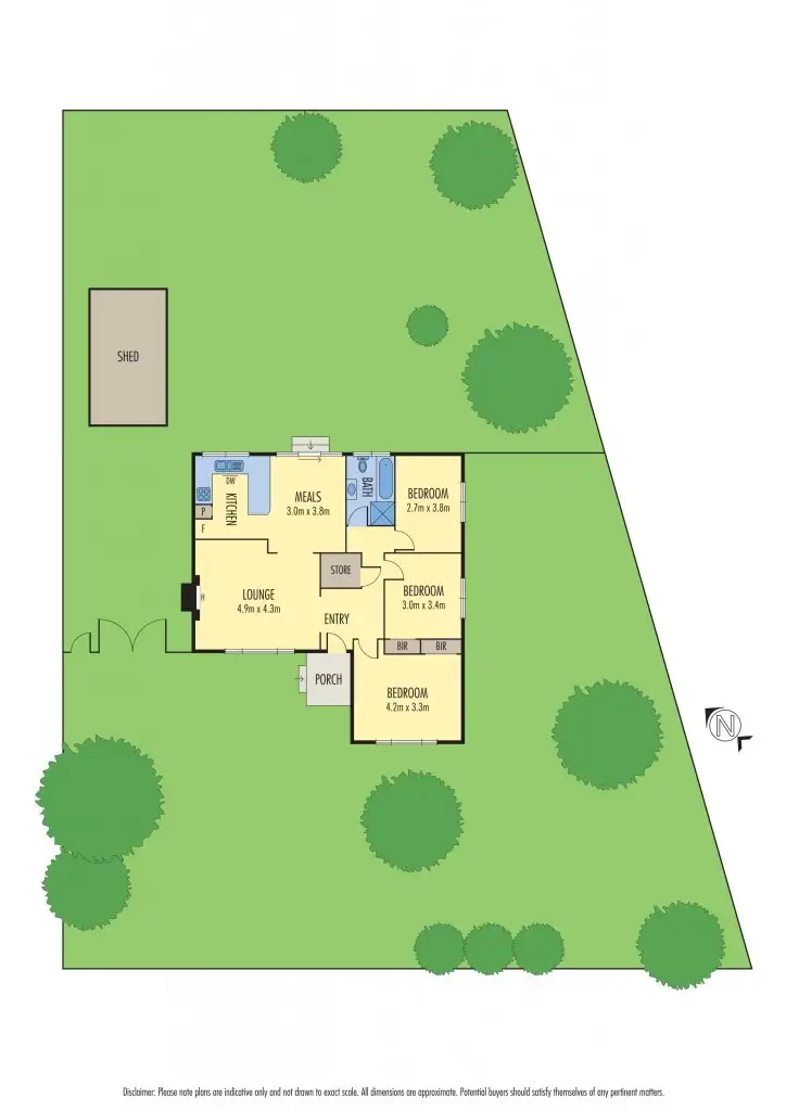 Floorplan of Homely house listing, 5 Monaco Avenue, Bonbeach VIC 3196