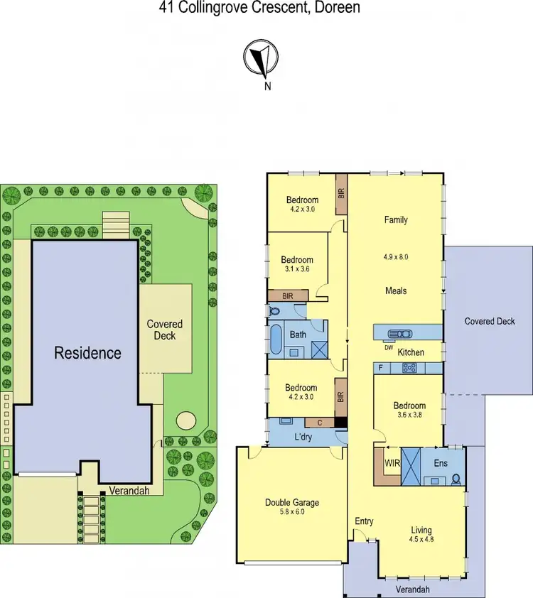 Floorplan of Homely house listing, 41 Collingrove Crescent, Doreen VIC 3754