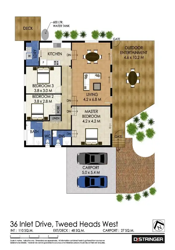 Floorplan of Homely house listing, 36 Inlet Drive, Tweed Heads West NSW 2485