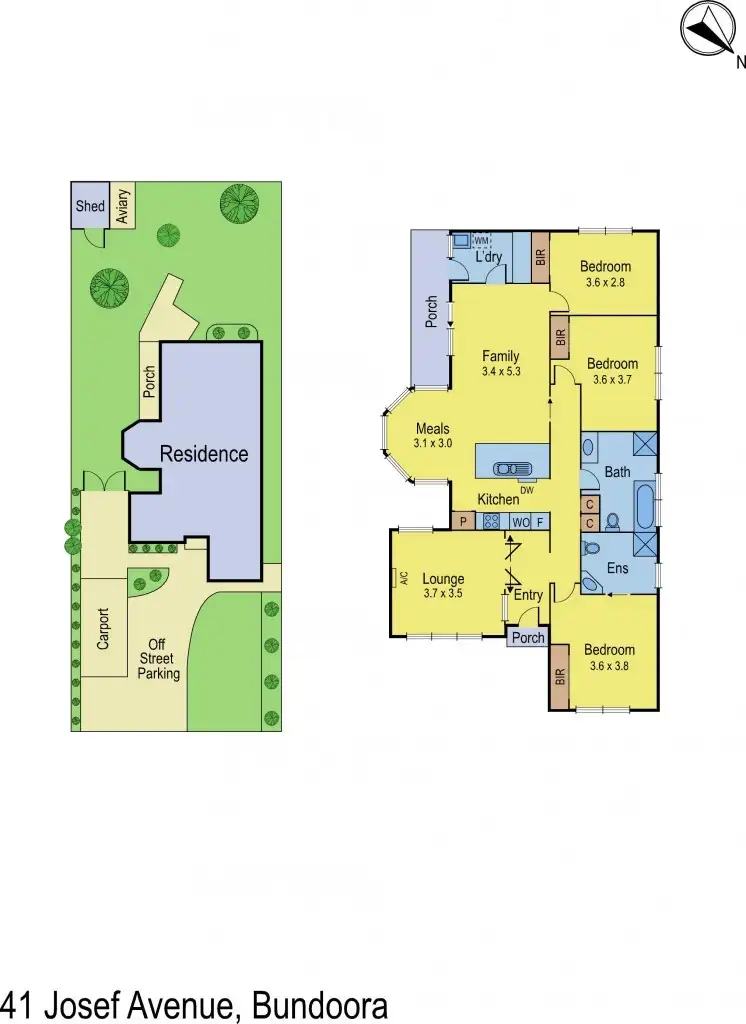 Floorplan of Homely house listing, 41 Josef Avenue, Bundoora VIC 3083