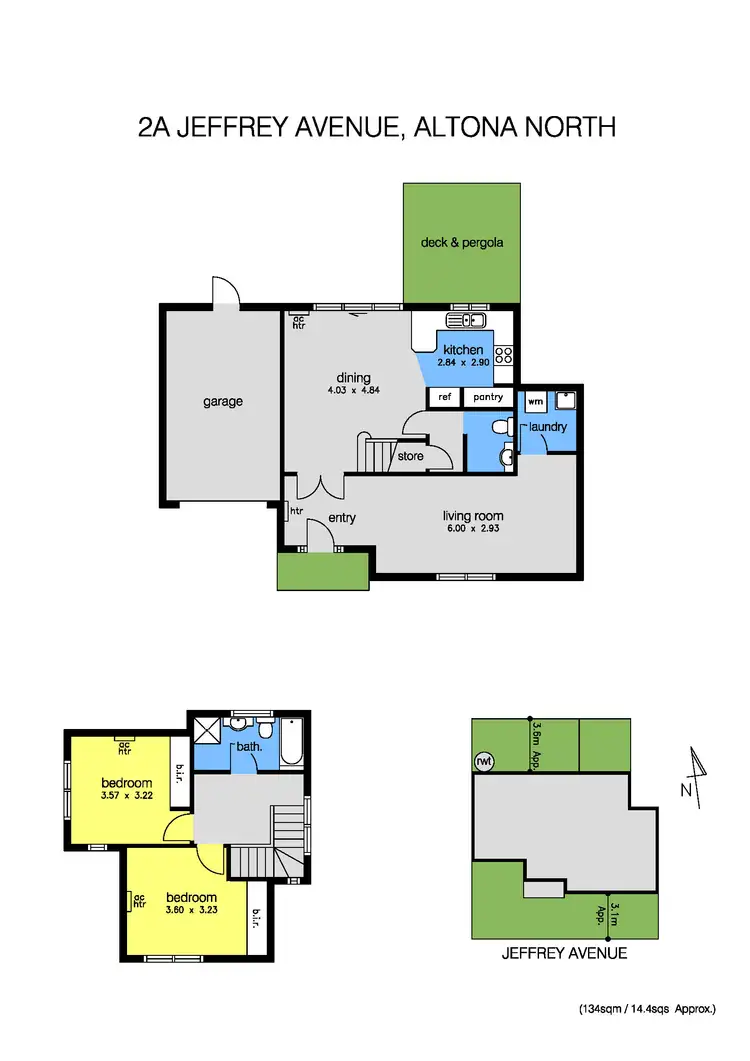 Floorplan of Homely townhouse listing, 2A Jeffrey Avenue, Altona North VIC 3025