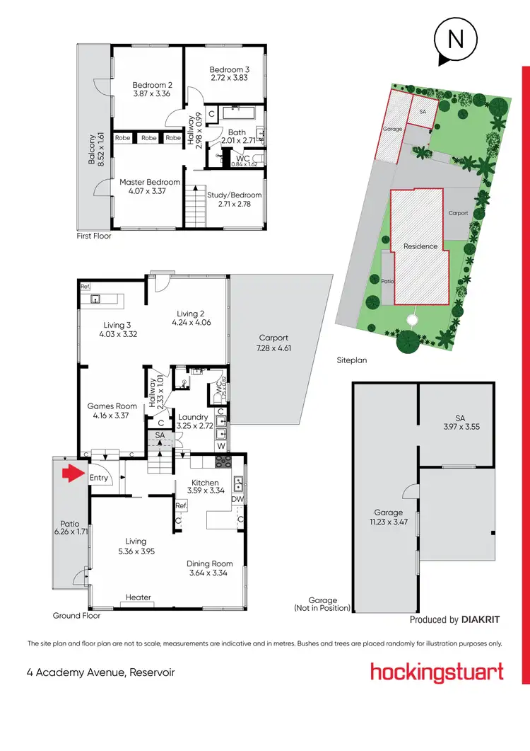 Floorplan of Homely house listing, 4 Academy Avenue, Reservoir VIC 3073