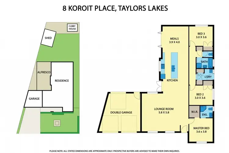 Floorplan of Homely house listing, 8 Koroit Place, Taylors Lakes VIC 3038