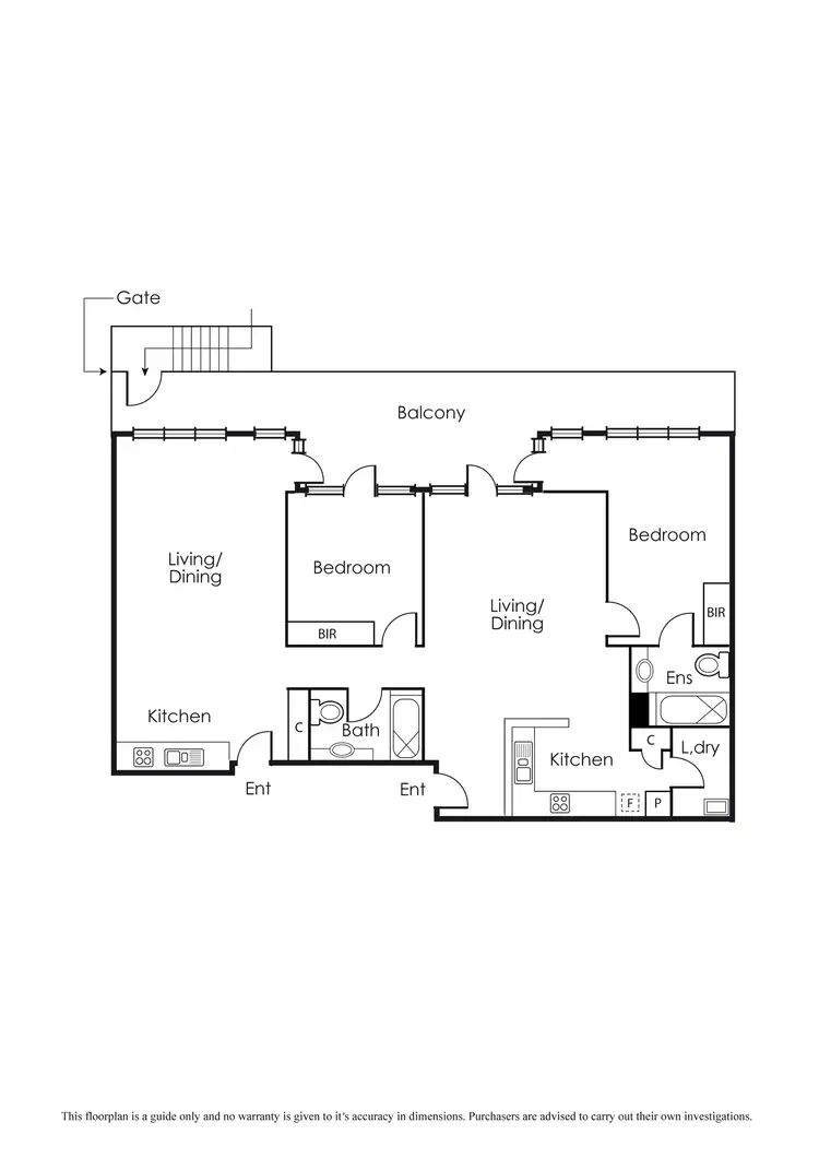 Floorplan of Homely apartment listing, 3/39 Esplanade East, Port Melbourne VIC 3207