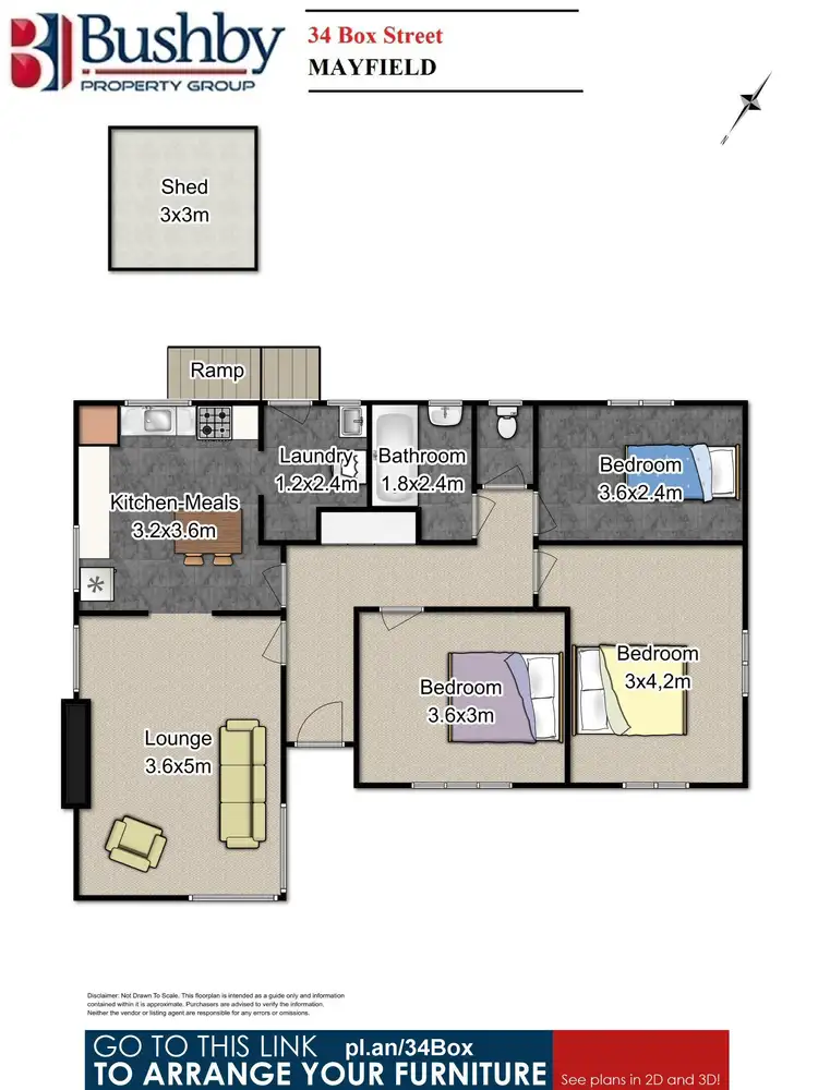 Floorplan of Homely house listing, 34 Box Street, Mayfield TAS 7248