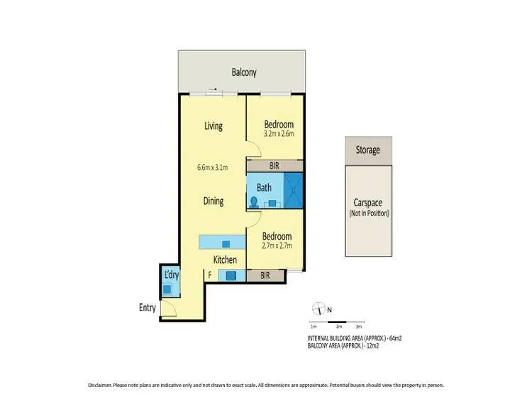 Floorplan of Homely apartment listing, 1/122 Maribyrnong Road, Moonee Ponds VIC 3039