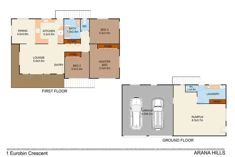 Floorplan of Homely house listing, 1 Eurobin Crescent, Ferny Hills QLD 4055