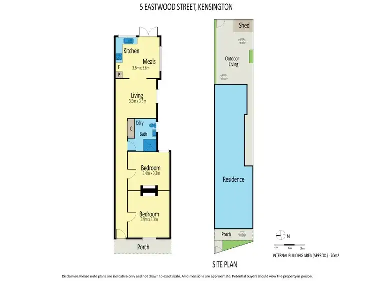 Floorplan of Homely house listing, 5 Eastwood Street, Kensington VIC 3031
