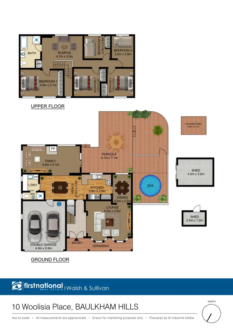 Floorplan of Homely house listing, 10 Woolisia Place, Baulkham Hills NSW 2153