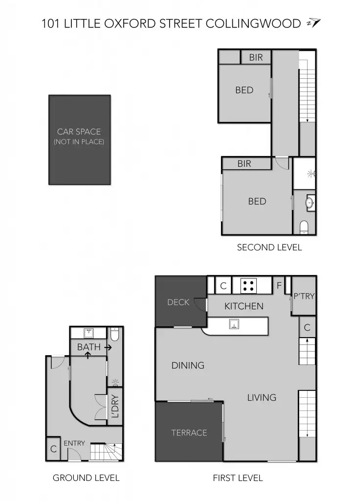 Floorplan of Homely house listing, 101 Little Oxford Street, Collingwood VIC 3066