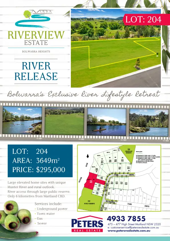 Floorplan of Homely land listing, Lot 204 Bolwarra Park Drive, Bolwarra Heights NSW 2320