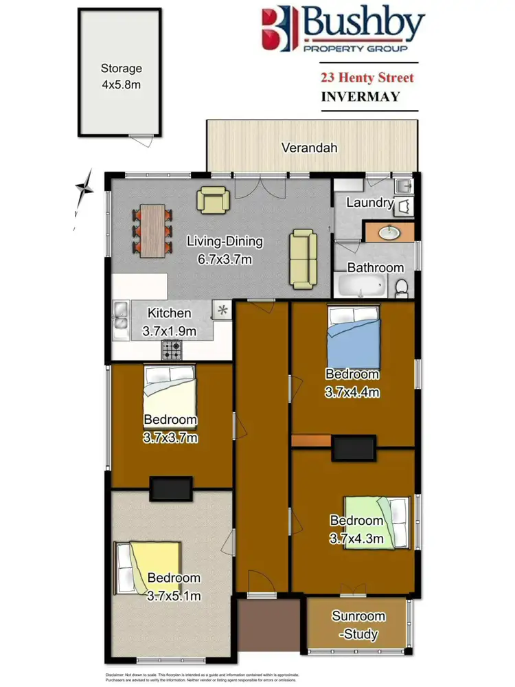 Floorplan of Homely house listing, 23 Henty Street, Invermay TAS 7248