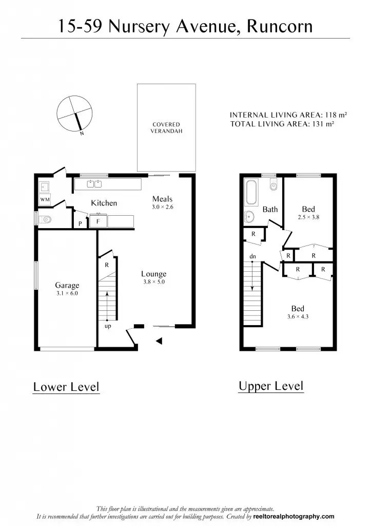 Floorplan of Homely townhouse listing, 15/59 Nursery Avenue, Runcorn QLD 4113