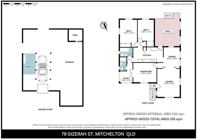 Floorplan of Homely house listing, 78 Gizerah Street, Mitchelton QLD 4053