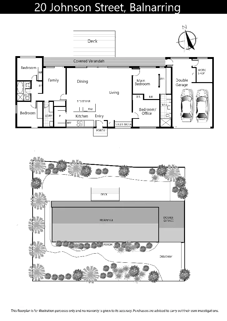 Floorplan of Homely house listing, 20 Johnson Street, Balnarring VIC 3926