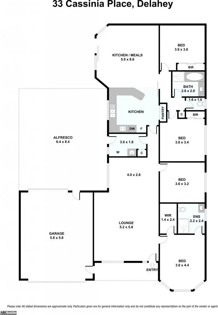 Floorplan of Homely house listing, 33 Cassinia Close, Delahey VIC 3037
