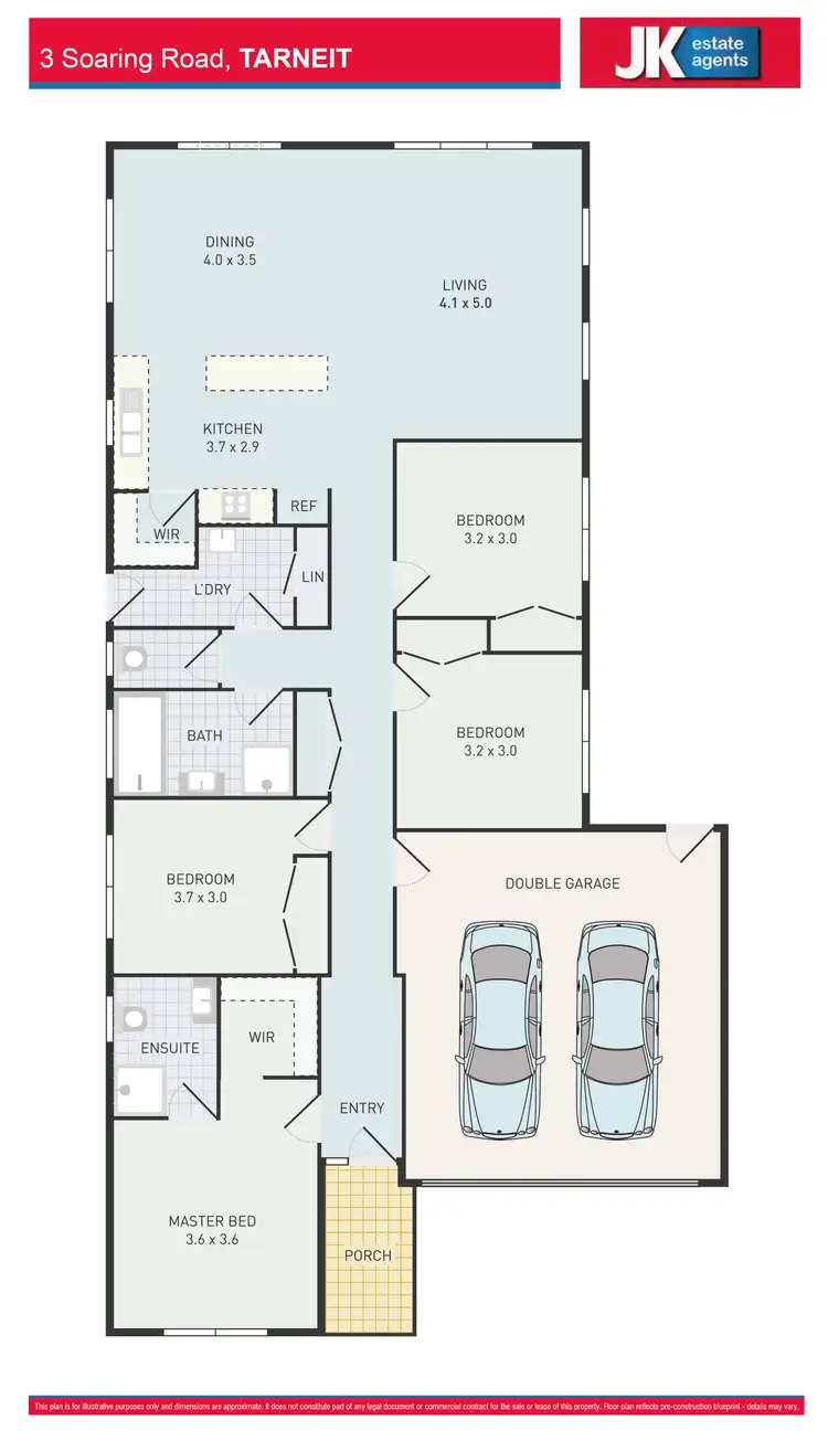 Floorplan of Homely house listing, 3 Soaring Road, Tarneit VIC 3029