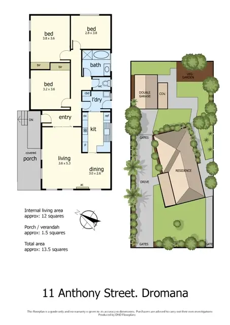 Floorplan of Homely house listing, 11 Anthony Street, Dromana VIC 3936