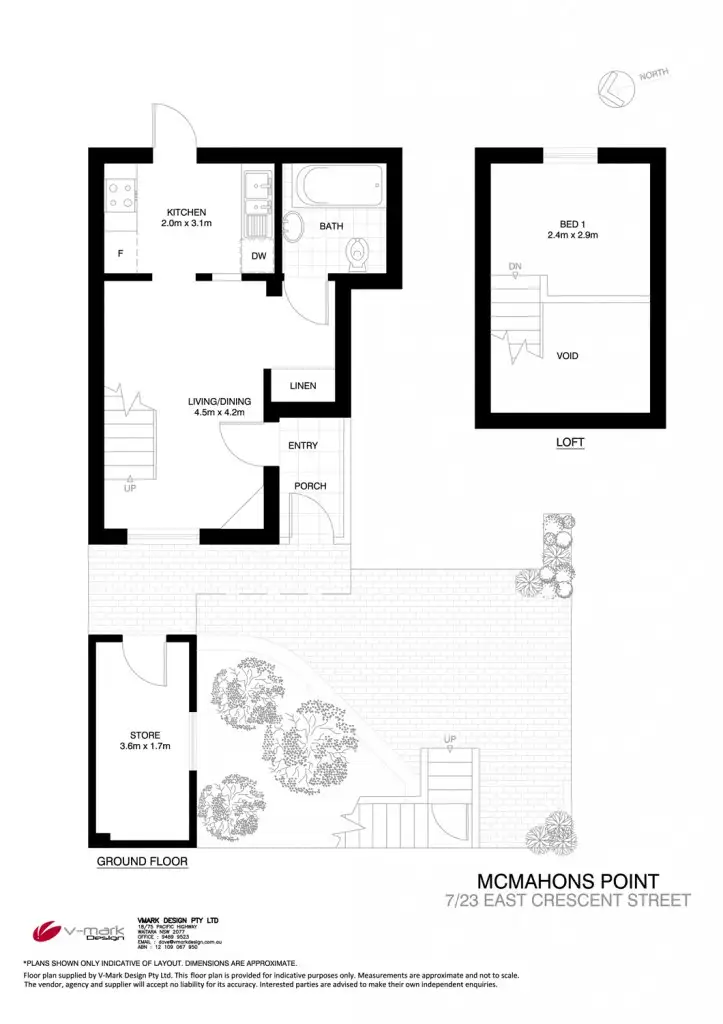 Floorplan of Homely studio listing, 7/23 East Crescent St, Mcmahons Point NSW 2060