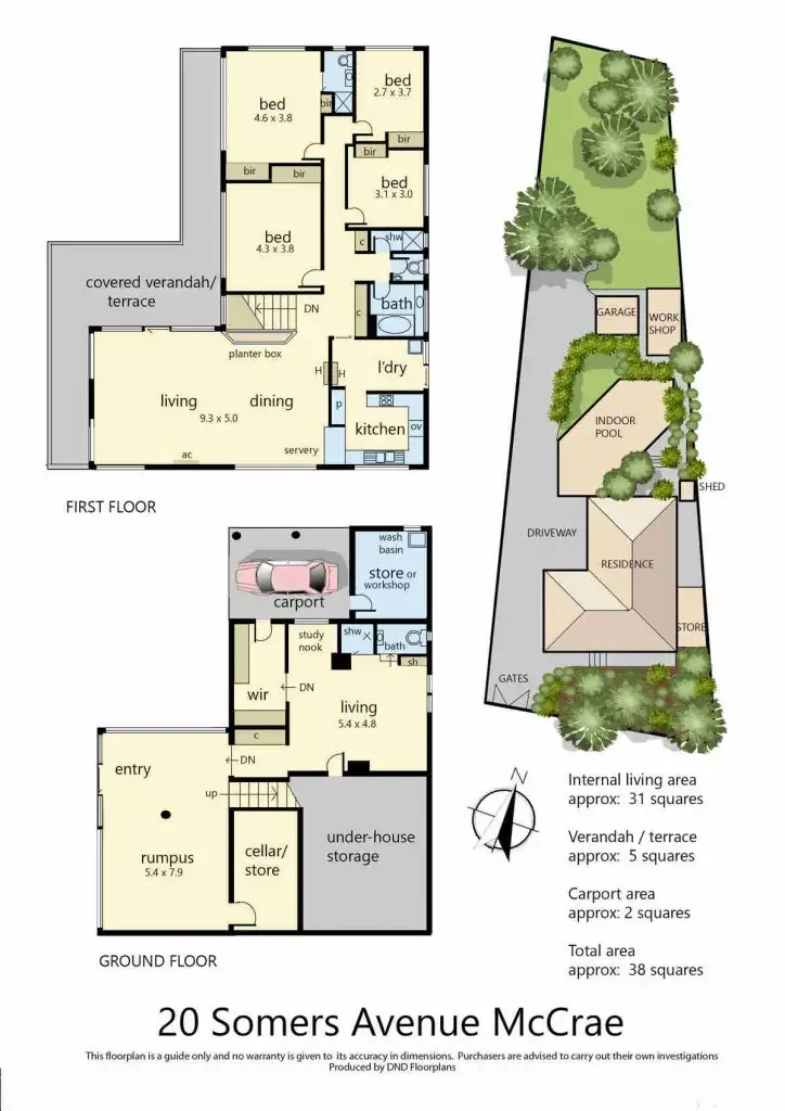 Floorplan of Homely house listing, 20 Somers Avenue, Mccrae VIC 3938