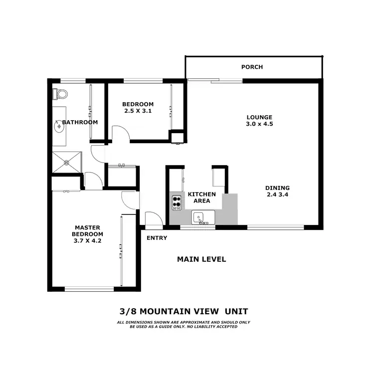 Floorplan of Homely unit listing, Address available on request