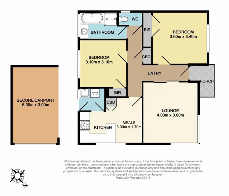 Floorplan of Homely unit listing, 1/12 Macpherson Street, Dandenong VIC 3175