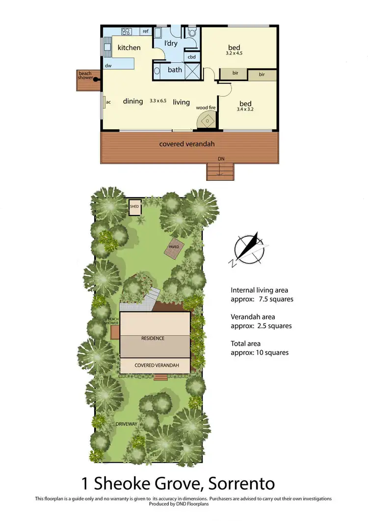 Floorplan of Homely house listing, 1 Sheoke Grove, Sorrento VIC 3943