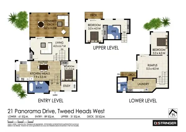 Floorplan of Homely house listing, 21 Panorama Drive, Tweed Heads West NSW 2485